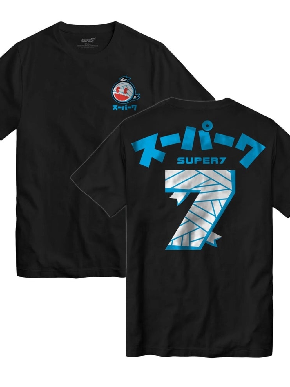 Super7 Unisex L Japan Jersey Black Graphic Tee
